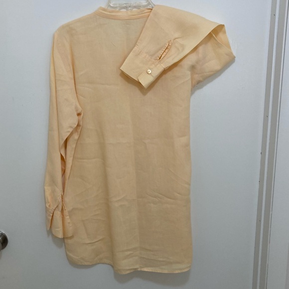 Eileen Fisher Peach to Orange Pastel Tunic with Tank Top lining. - Picture 4 of 15